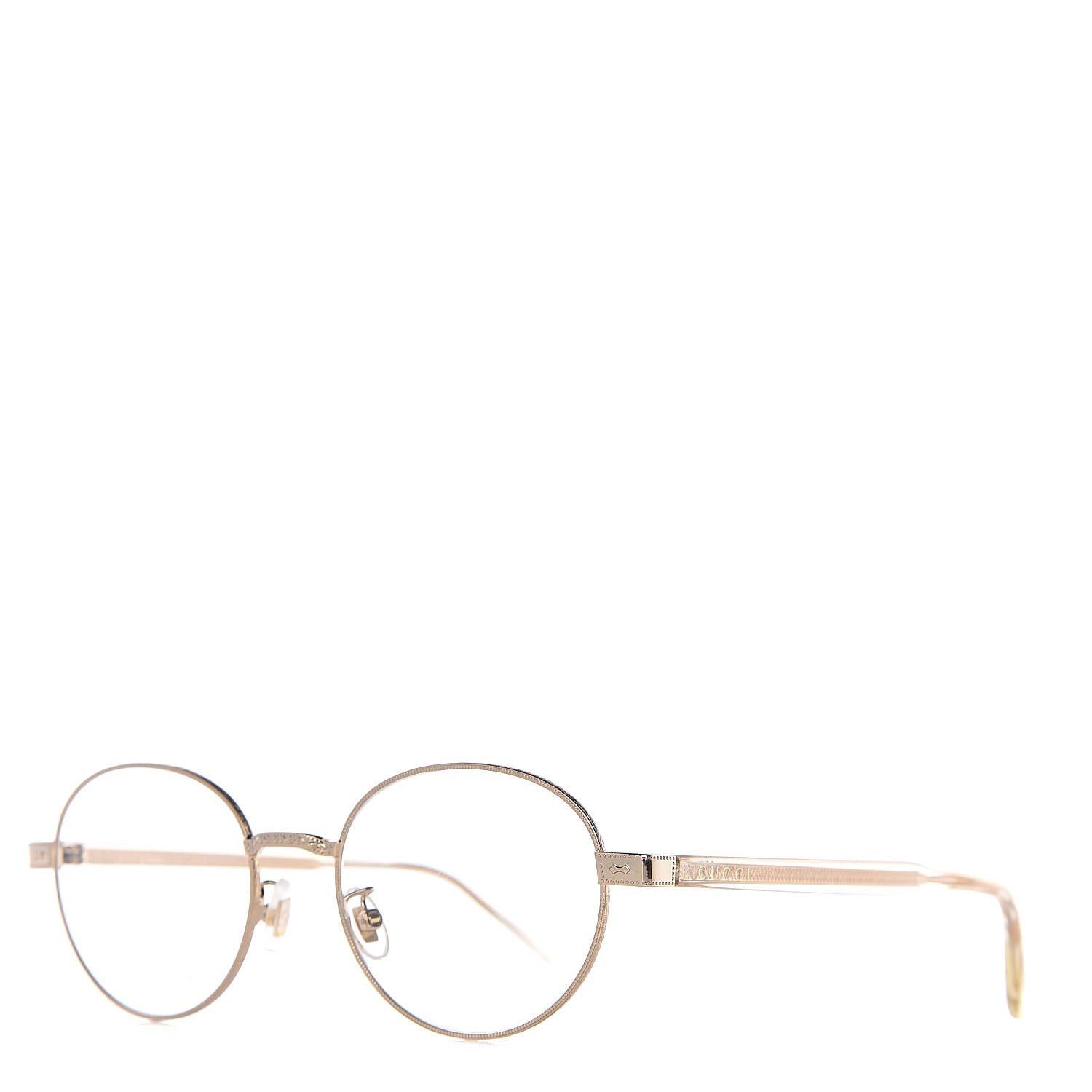 round eyeglasses gold