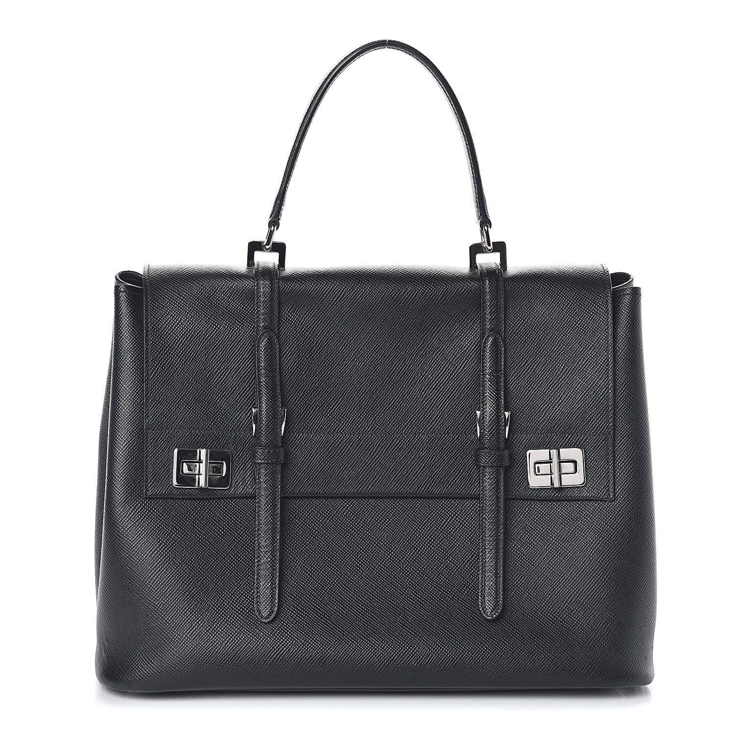 prada top handle tote