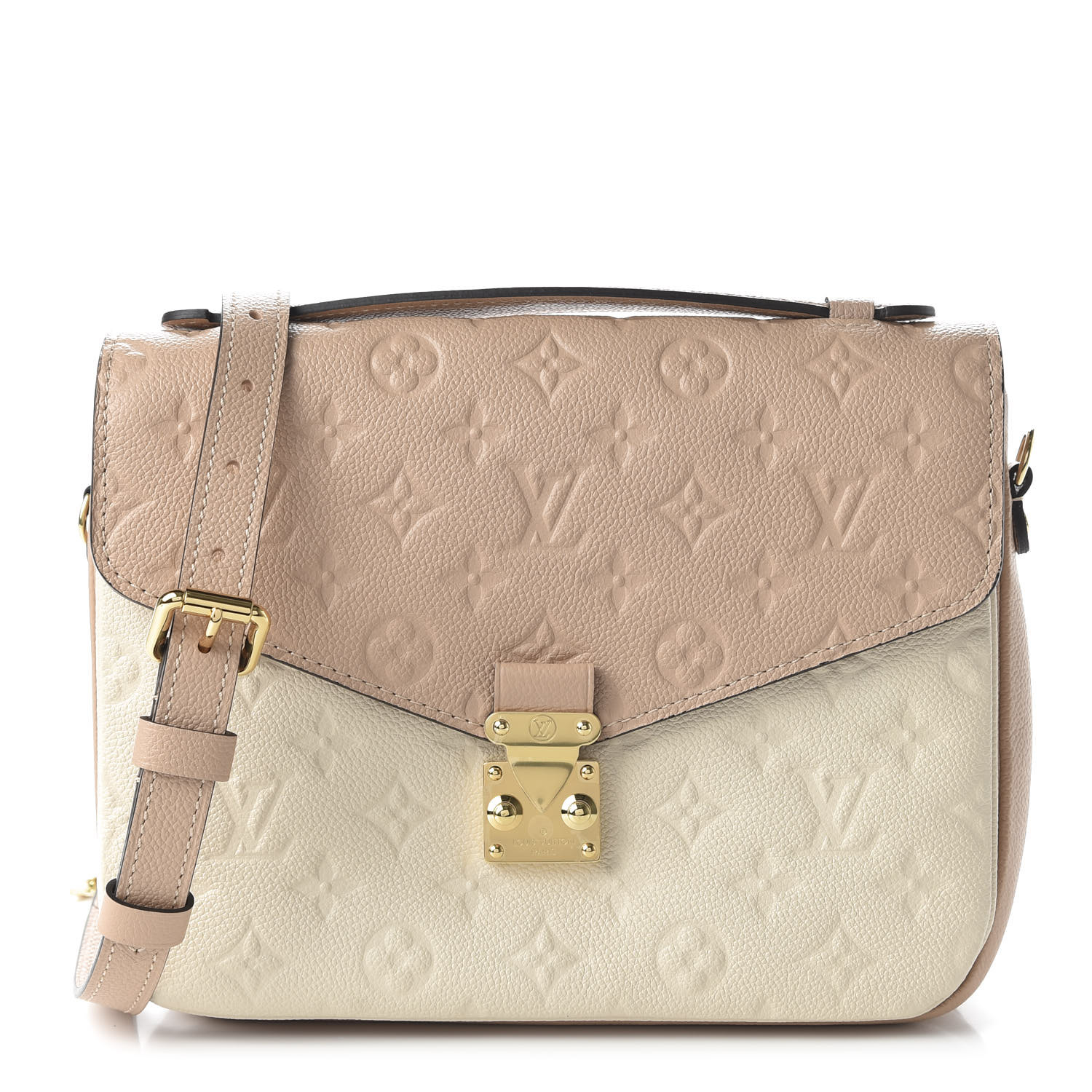 louis vuitton pochette metis beige rose creme