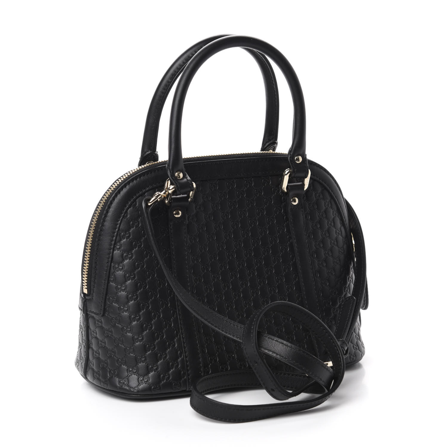 gucci microguccissima mini dome bag black