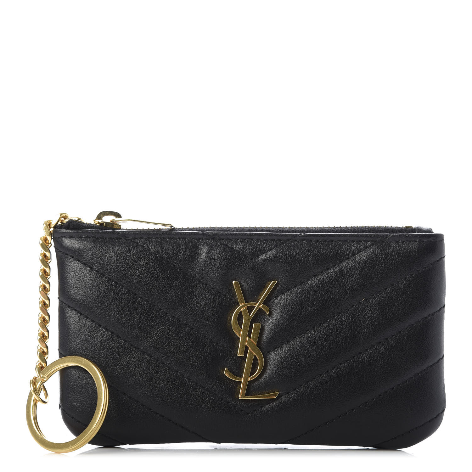 Monogram ysl key outlet pouch on chain