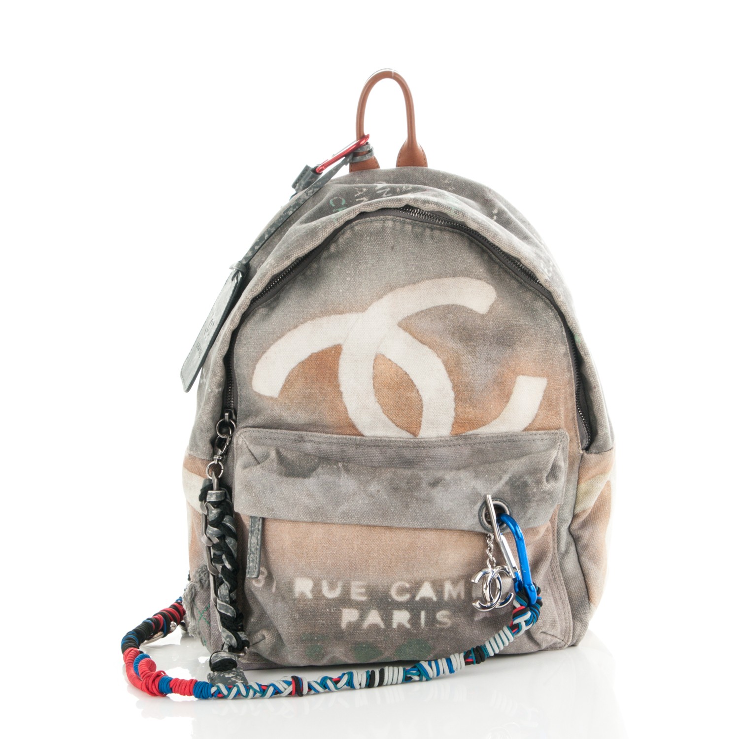 chanel backpack canvas graffiti