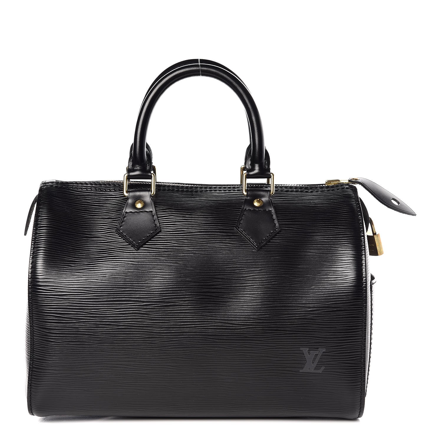 LOUIS VUITTON Epi Speedy 25 Black 351076