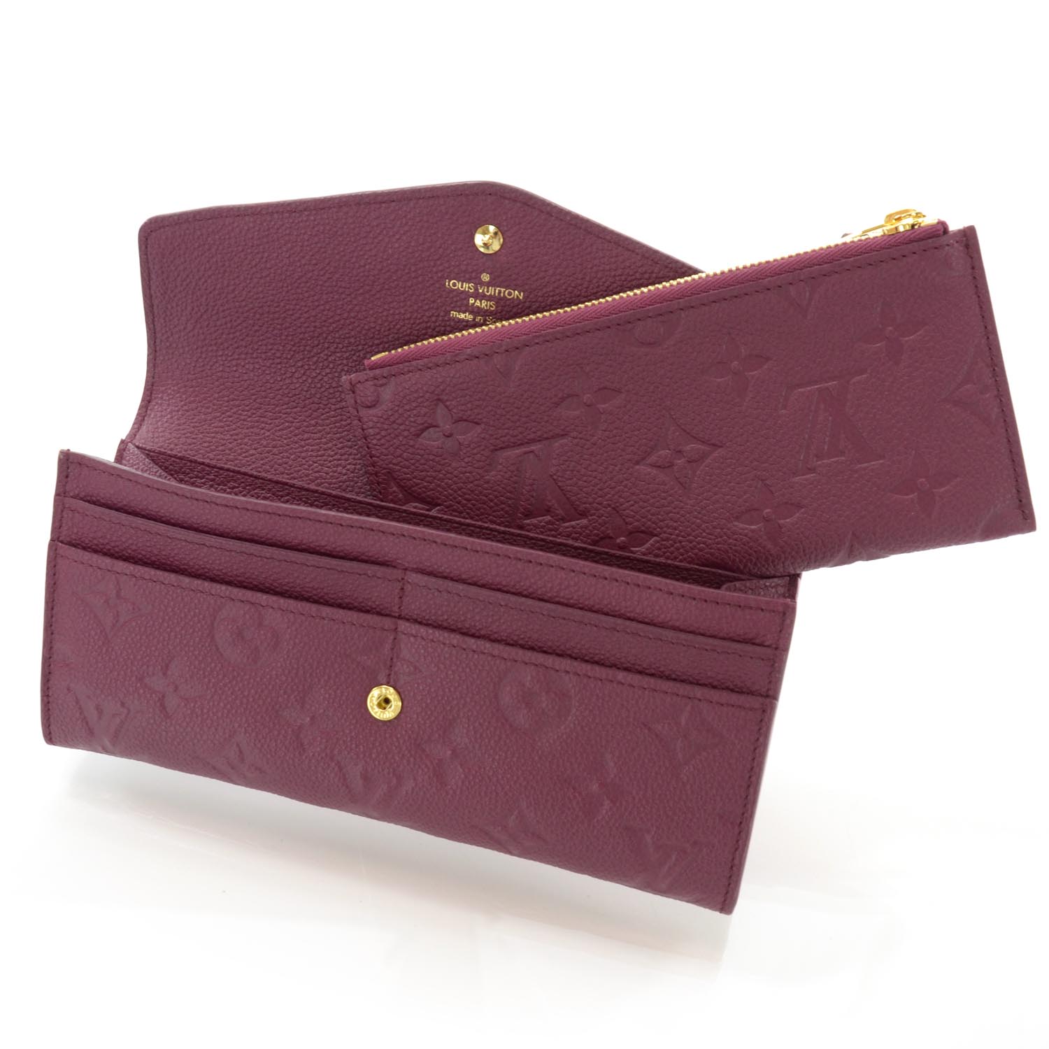 Louis Vuitton Compact Curieuse Wallet in Cerise Red Monogram Empreinte -  SOLD