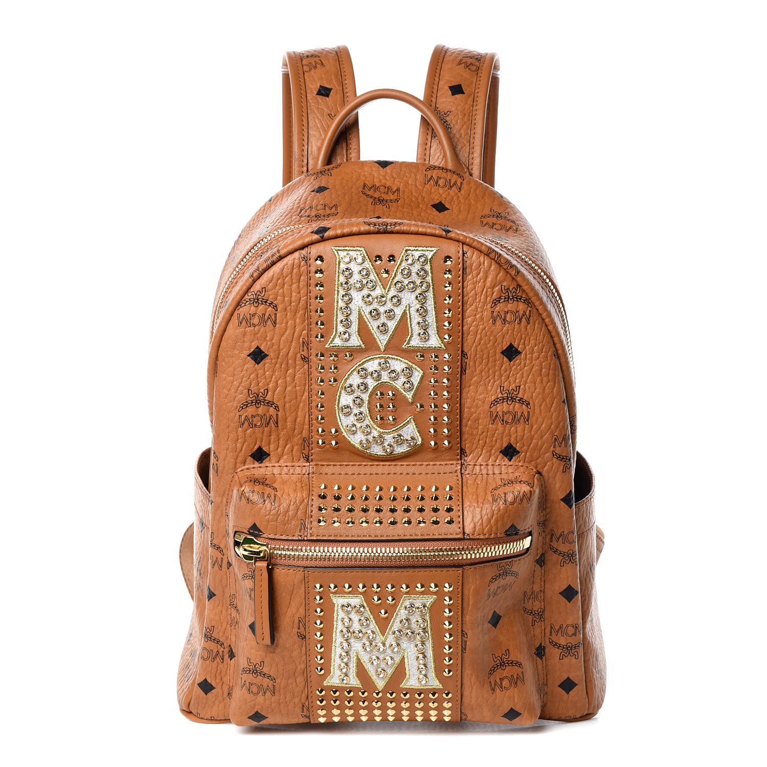 stark logo stripe backpack in visetos