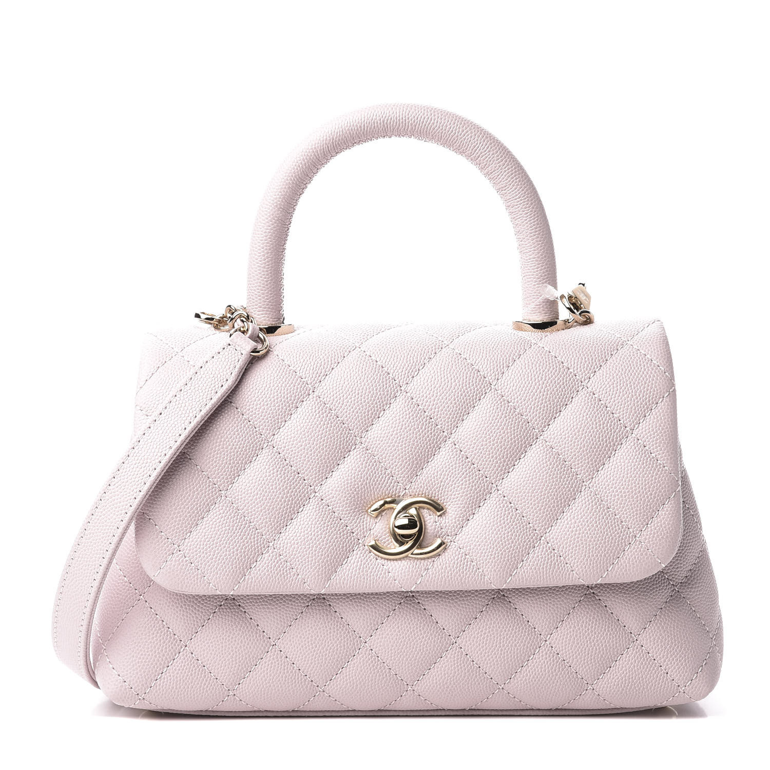 Chanel Caviar Quilted Mini Coco Handle Flap Lilas Lilac 563250