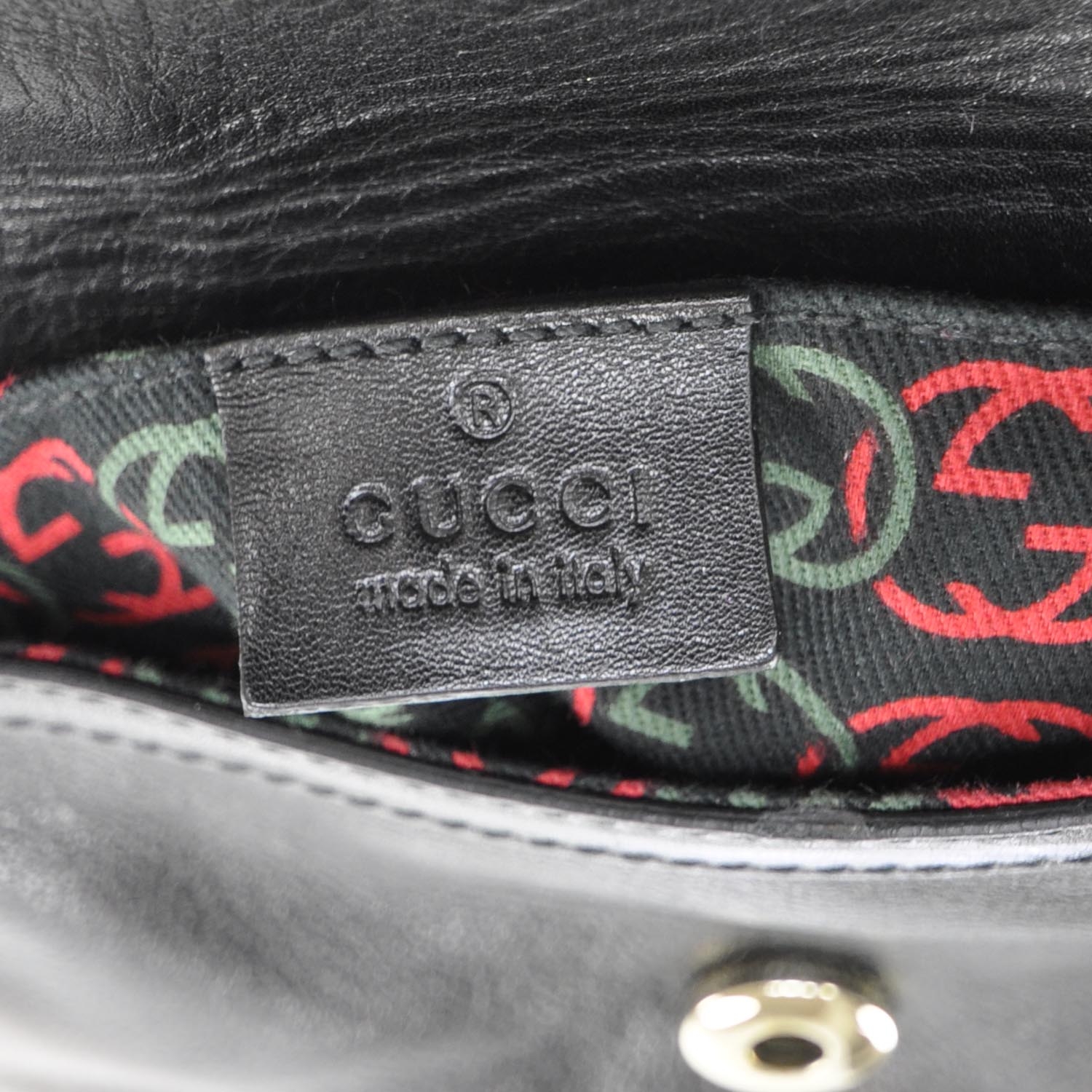 black gucci tassel bag