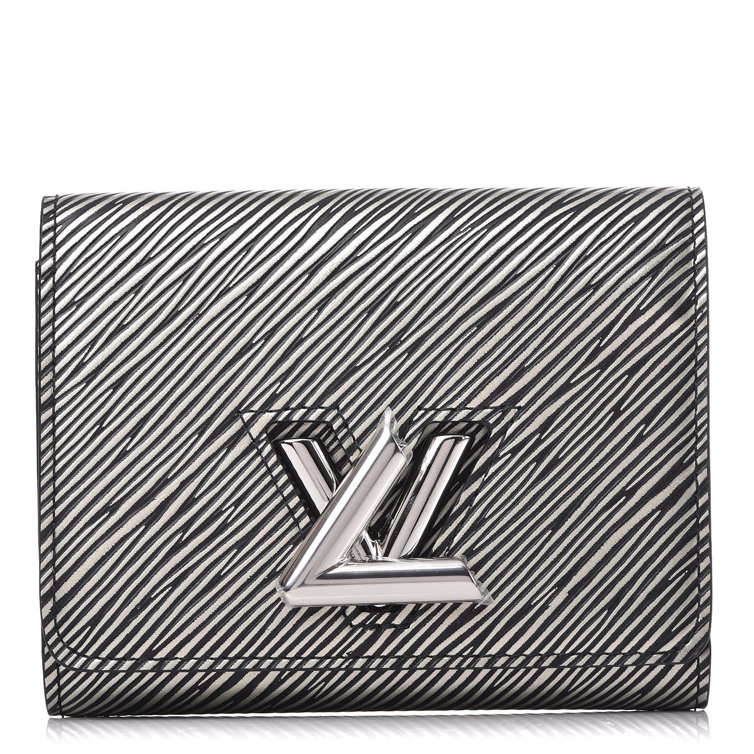 LOUIS VUITTON Epi Twist Compact Wallet Platine 342299