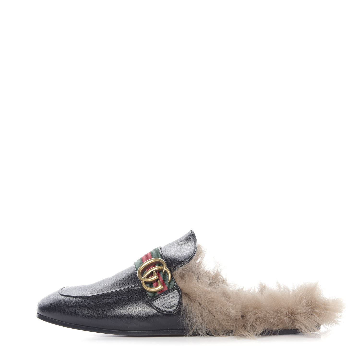 gucci slides with the fur