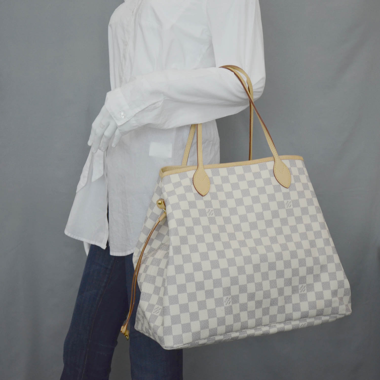 lv damier azur neverfull gm