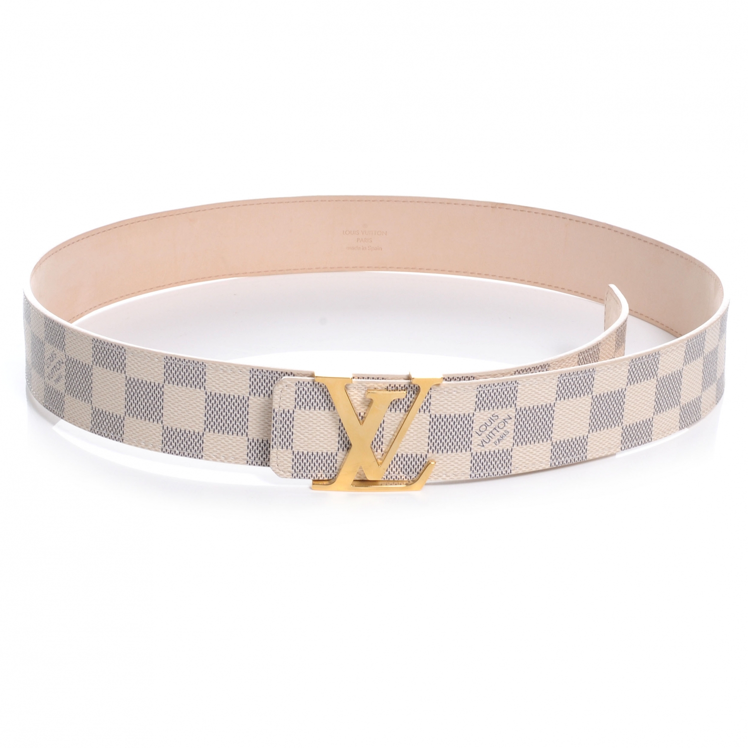 Louis Vuitton Damier Azur LV Initiales Belt 90 36