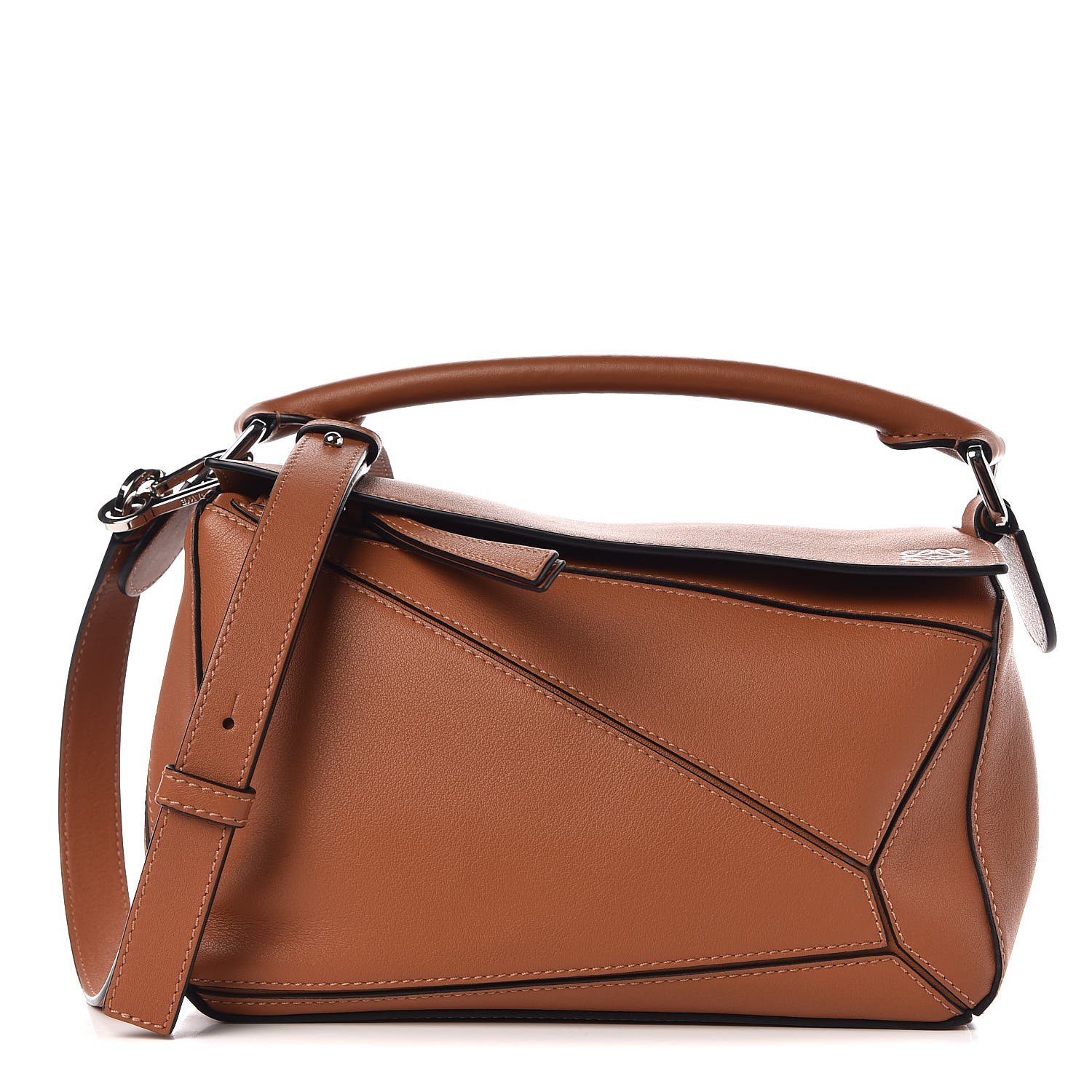 loewe small puzzle bag tan