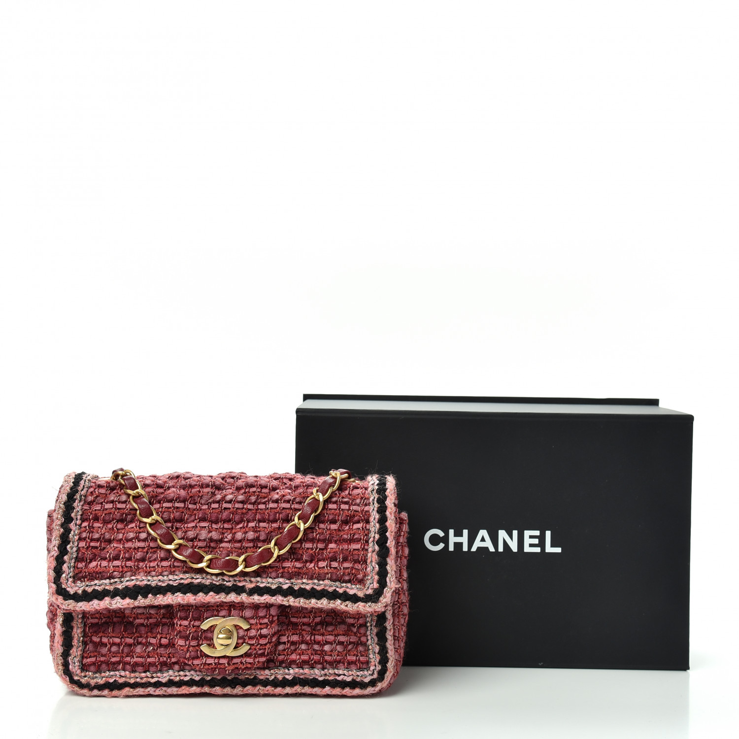 chanel tweed mini bag