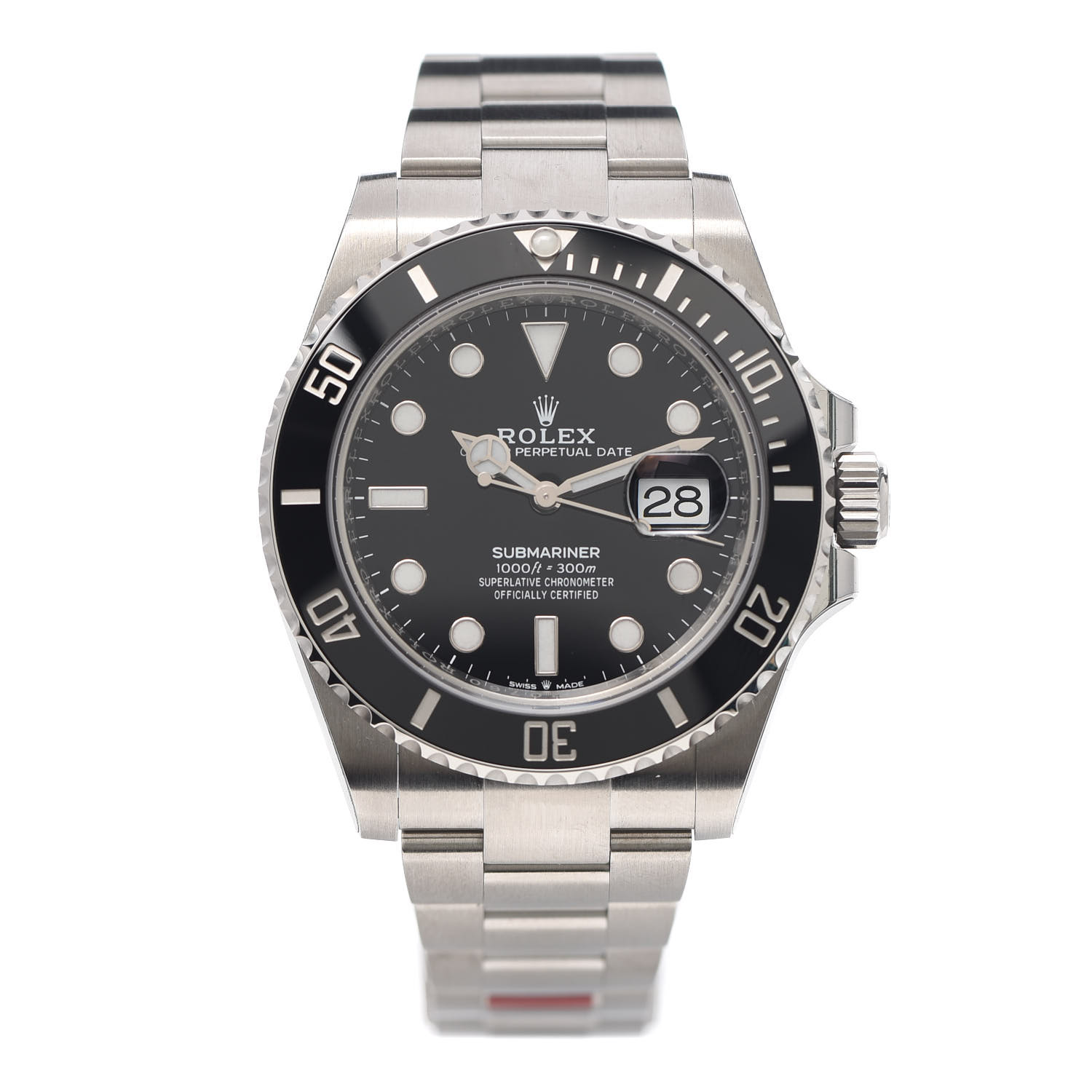 ROLEX Stainless Steel 41mm Oyster Perpetual Submariner Date Watch Black ...