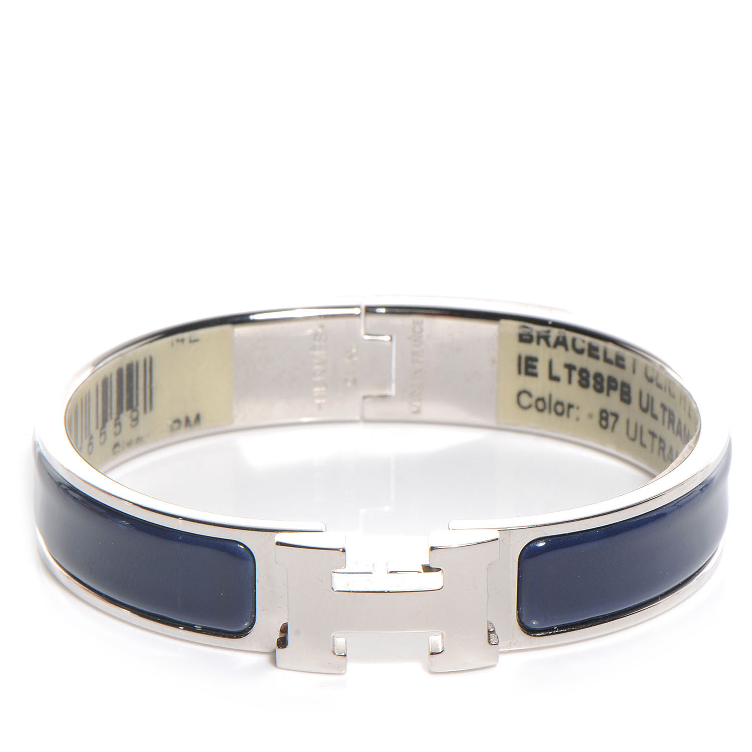 HERMES Enamel Clic Clac H Bracelet PM Ultramarine 58002