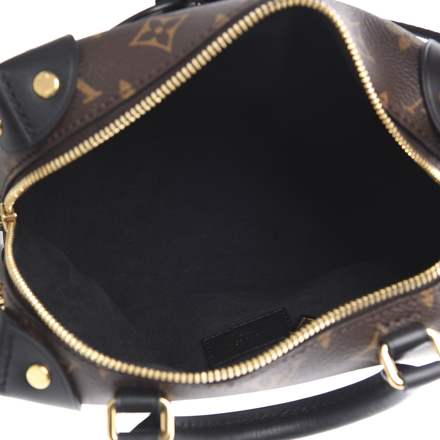 LOUIS VUITTON Monogram Petite Malle Souple Black 616193