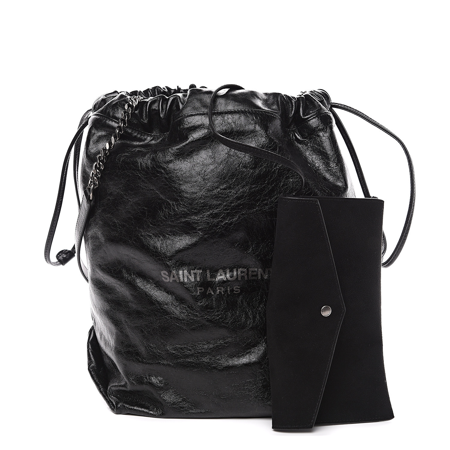 saint laurent drawstring bag