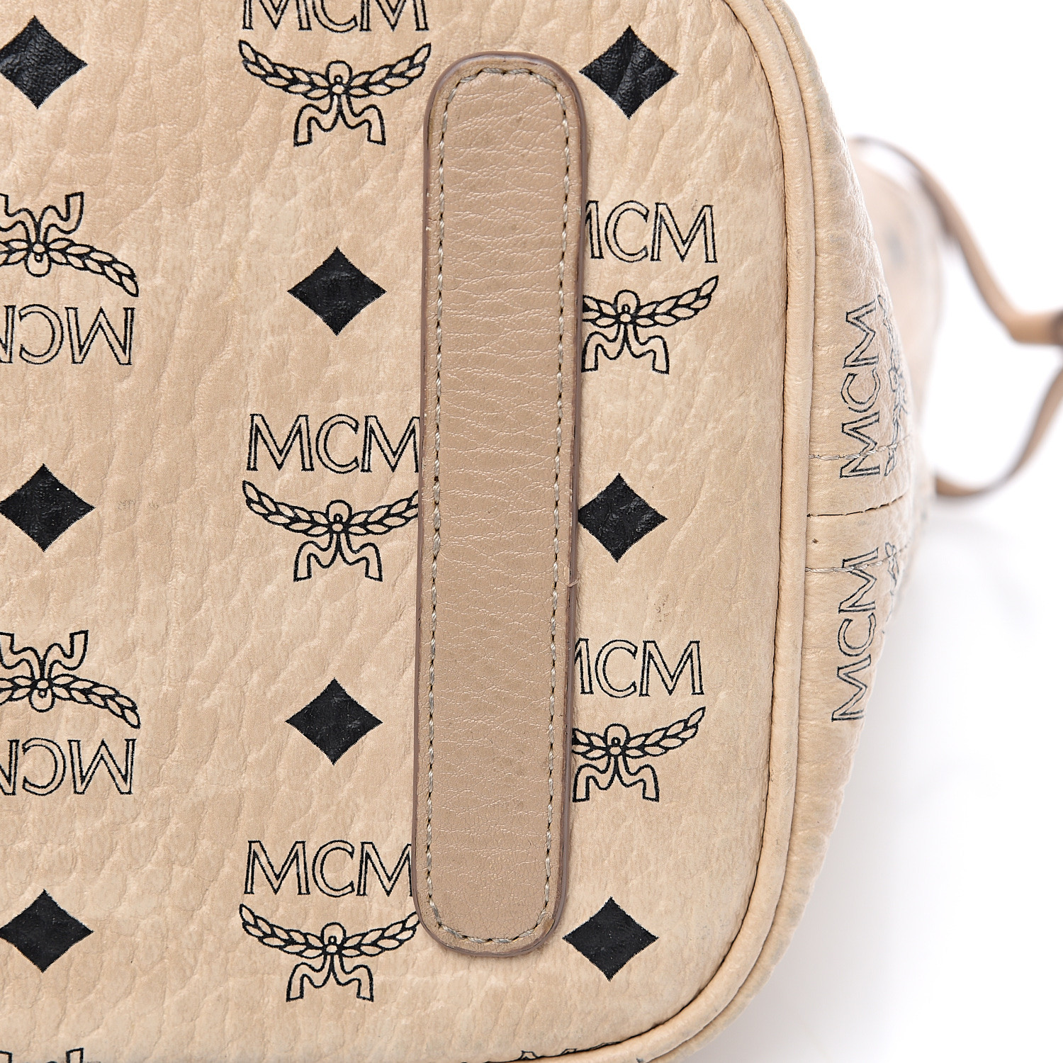 mcm liz reversible shopper large beige