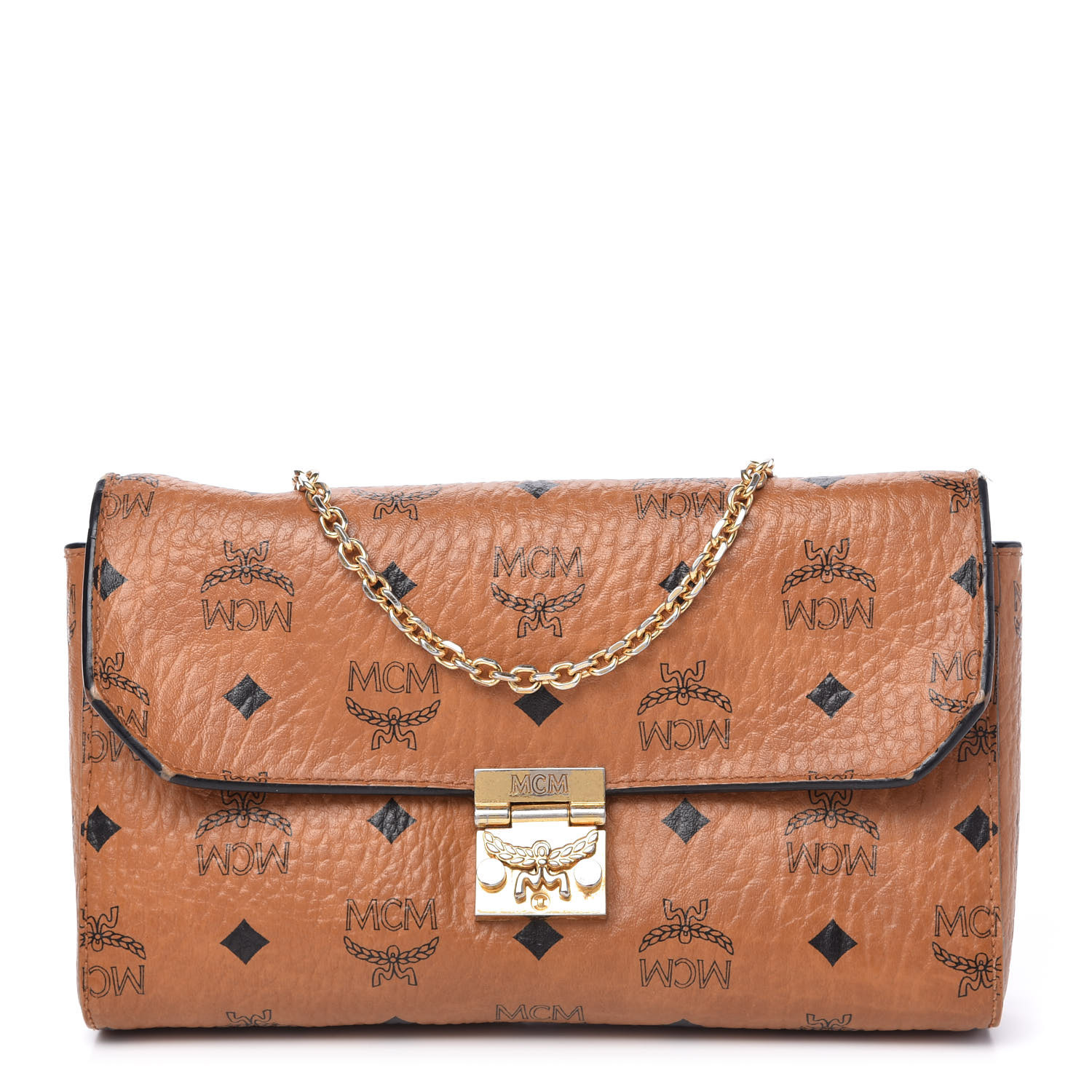 Millie visetos crossbody 2025 bag medium cognac