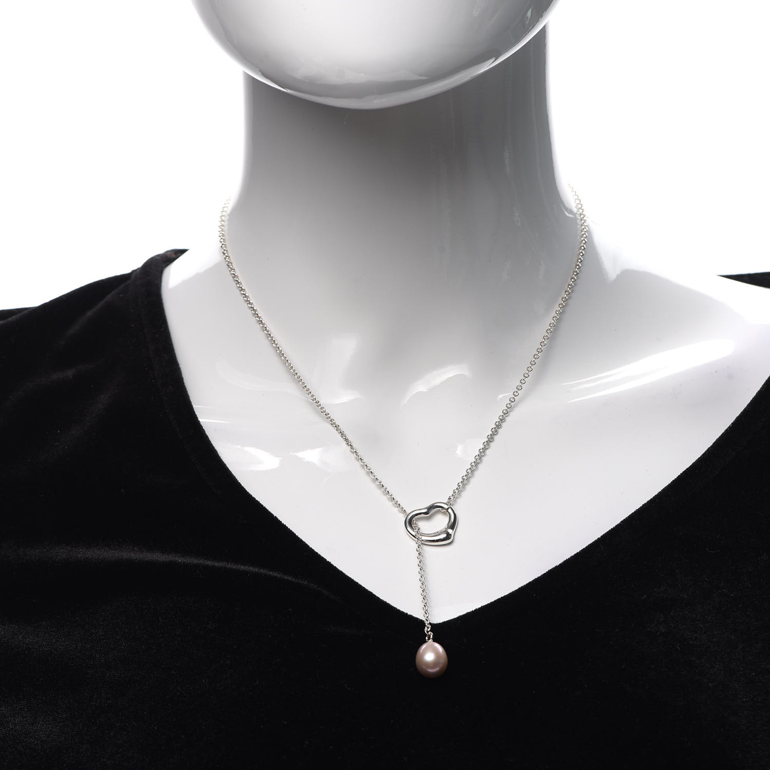 elsa peretti open heart lariat necklace