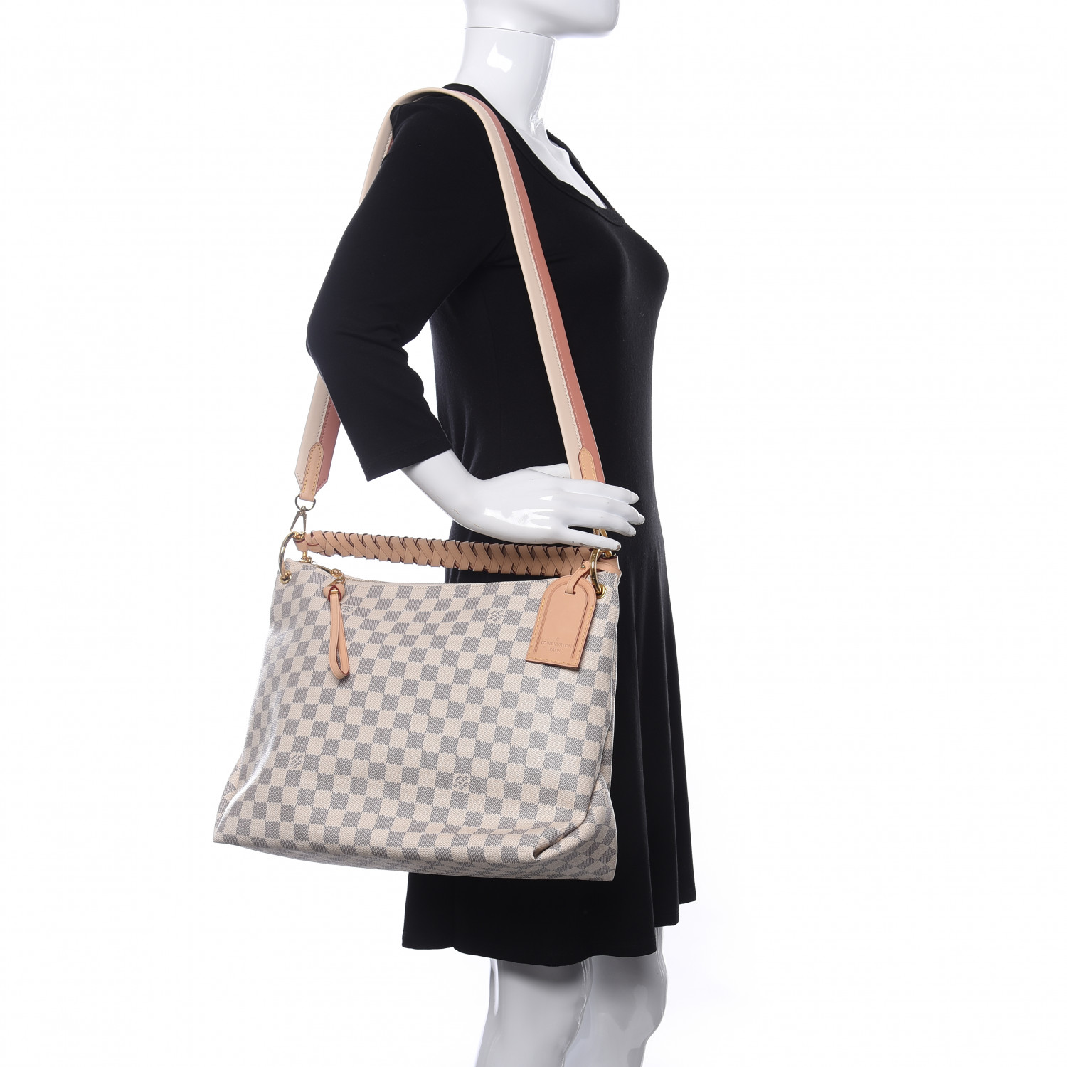 LOUIS VUITTON Damier Azur Beaubourg Hobo MM 572130