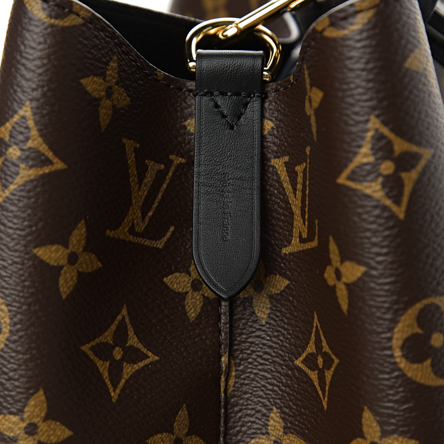 LOUIS VUITTON Monogram Neonoe MM Black 536445