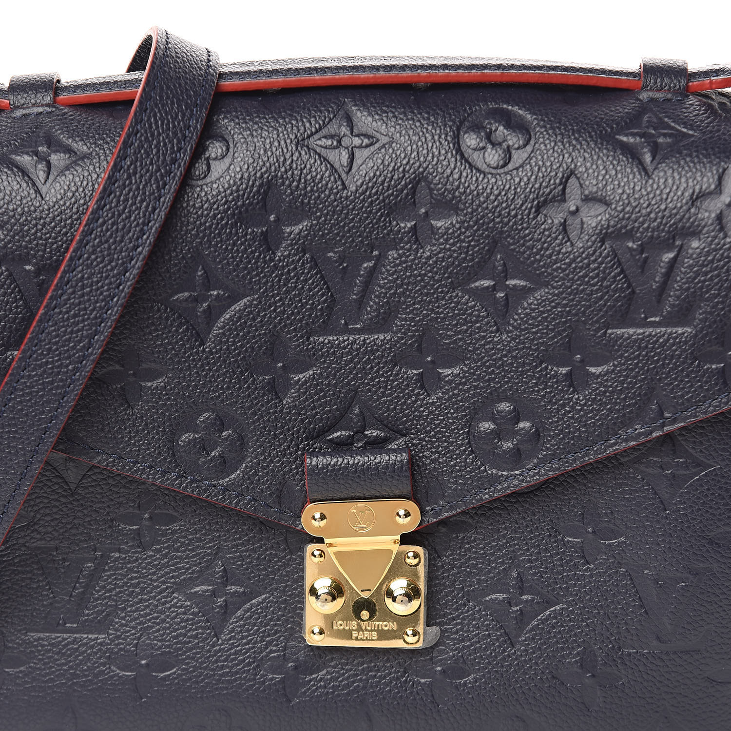 louis vuitton empreinte pochette metis marine rouge