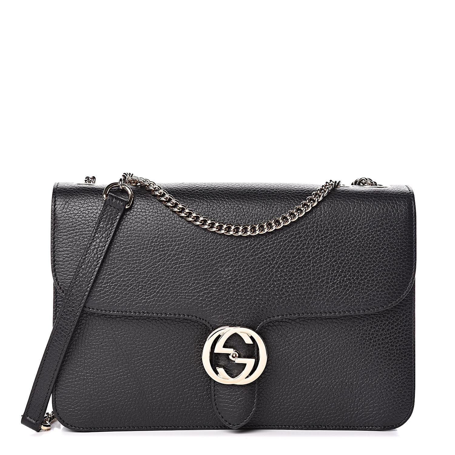 gucci dollar calfskin interlocking g shoulder bag