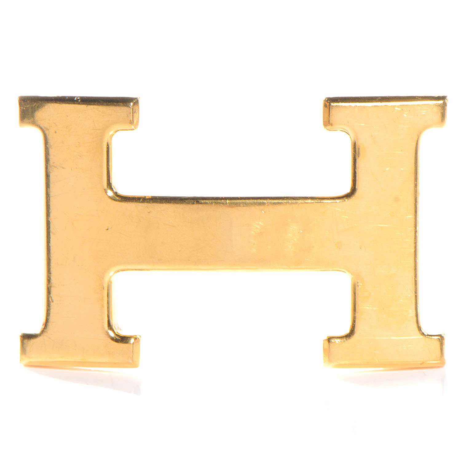 HERMES H Belt Buckle Gold 54856