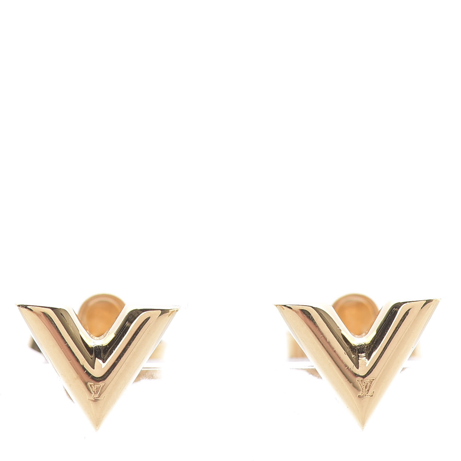 Louis Vuitton Pure Dreille Crew Diamond Stud Earrings 14k White Gold with  Pouch