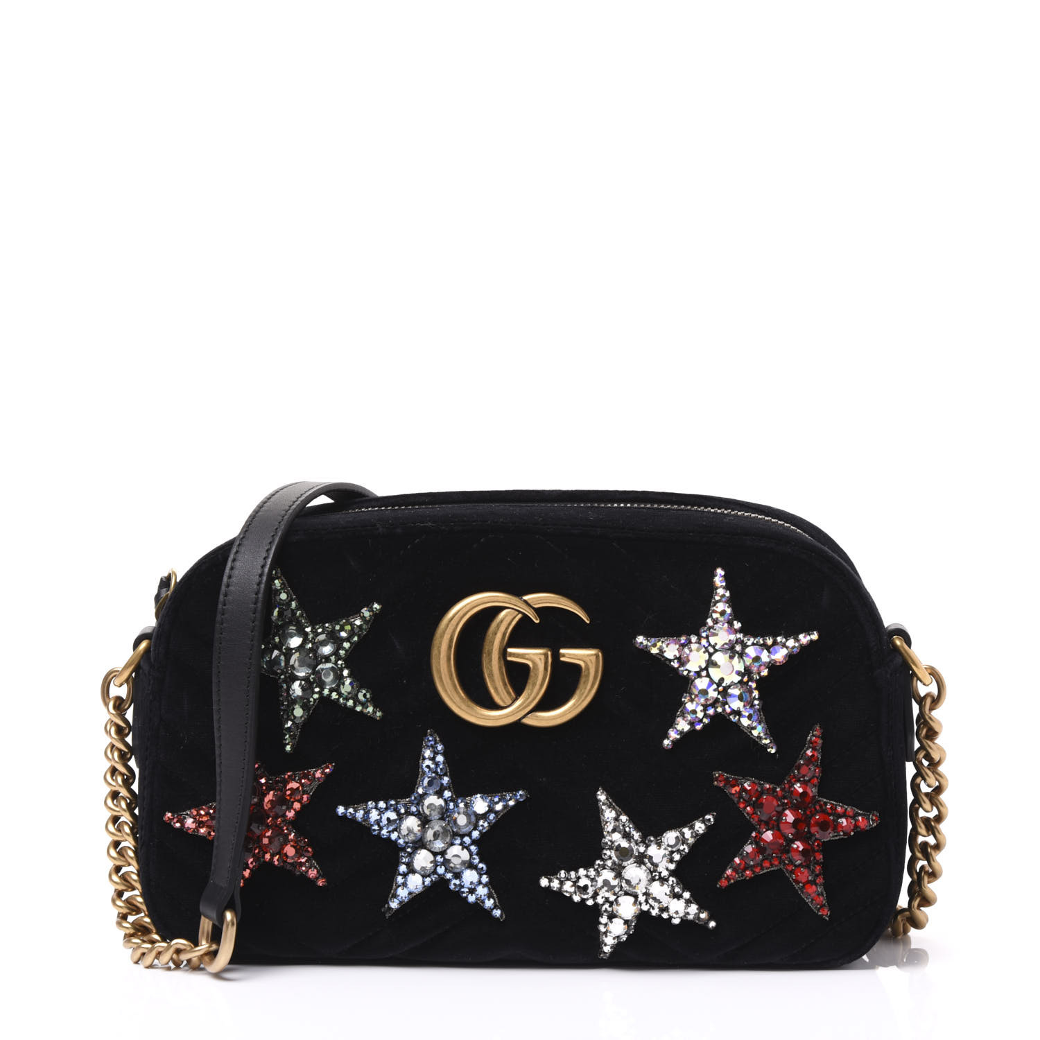 gg marmont small velvet shoulder bag