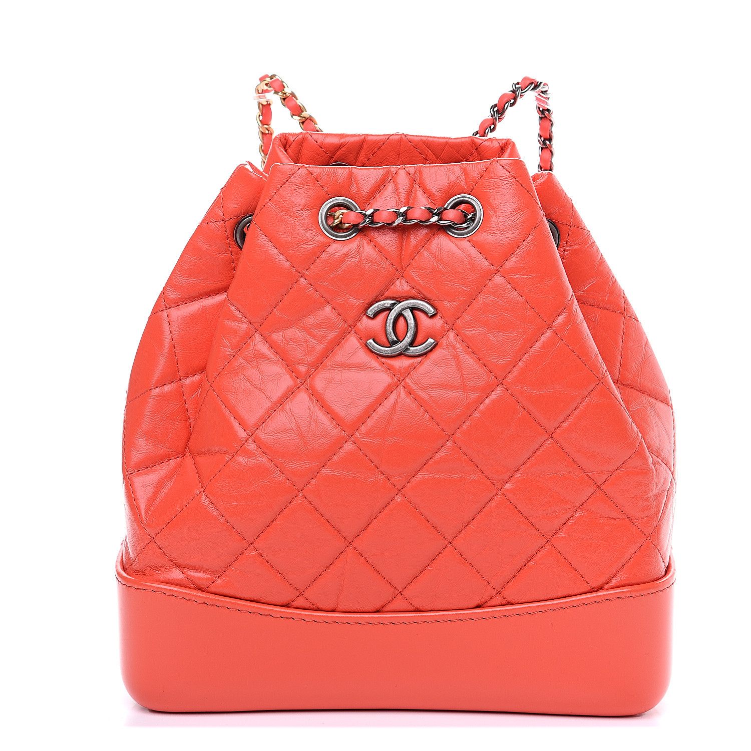 chanel gabrielle backpack red