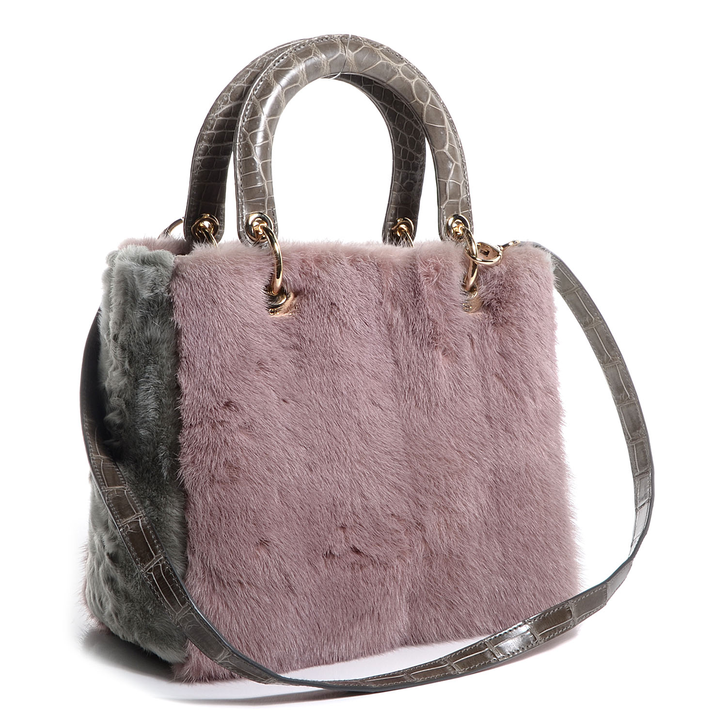 dior fur bag