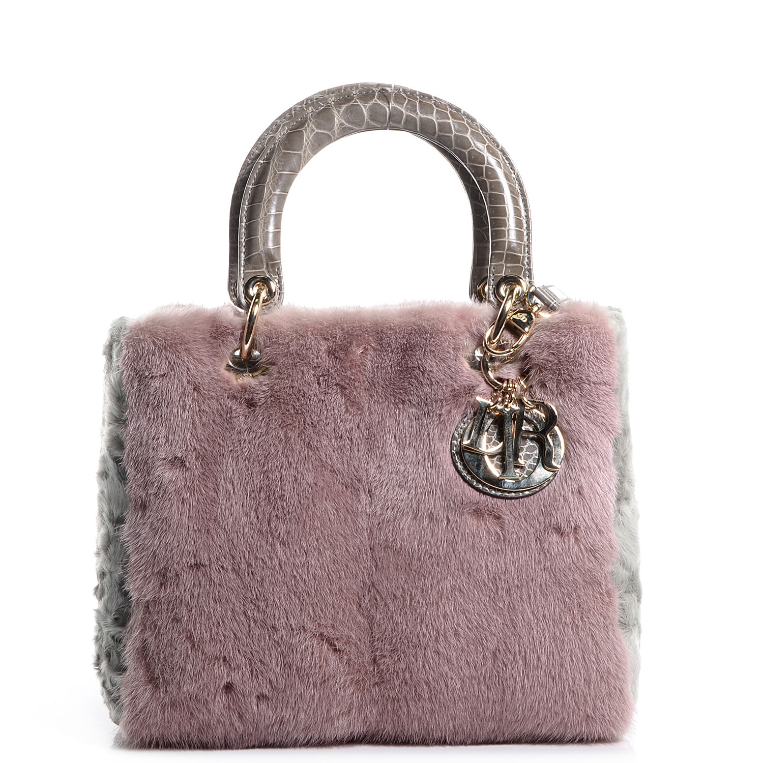 dior fur bag