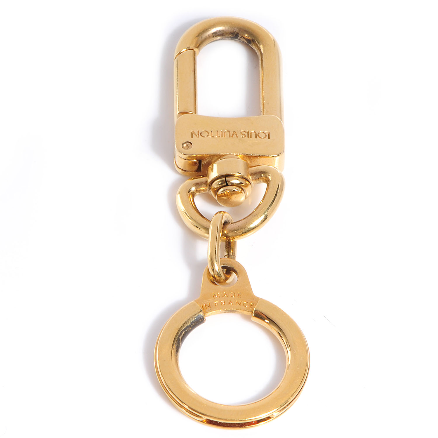 LOUIS VUITTON Pochette Extender Key Ring Gold 70740