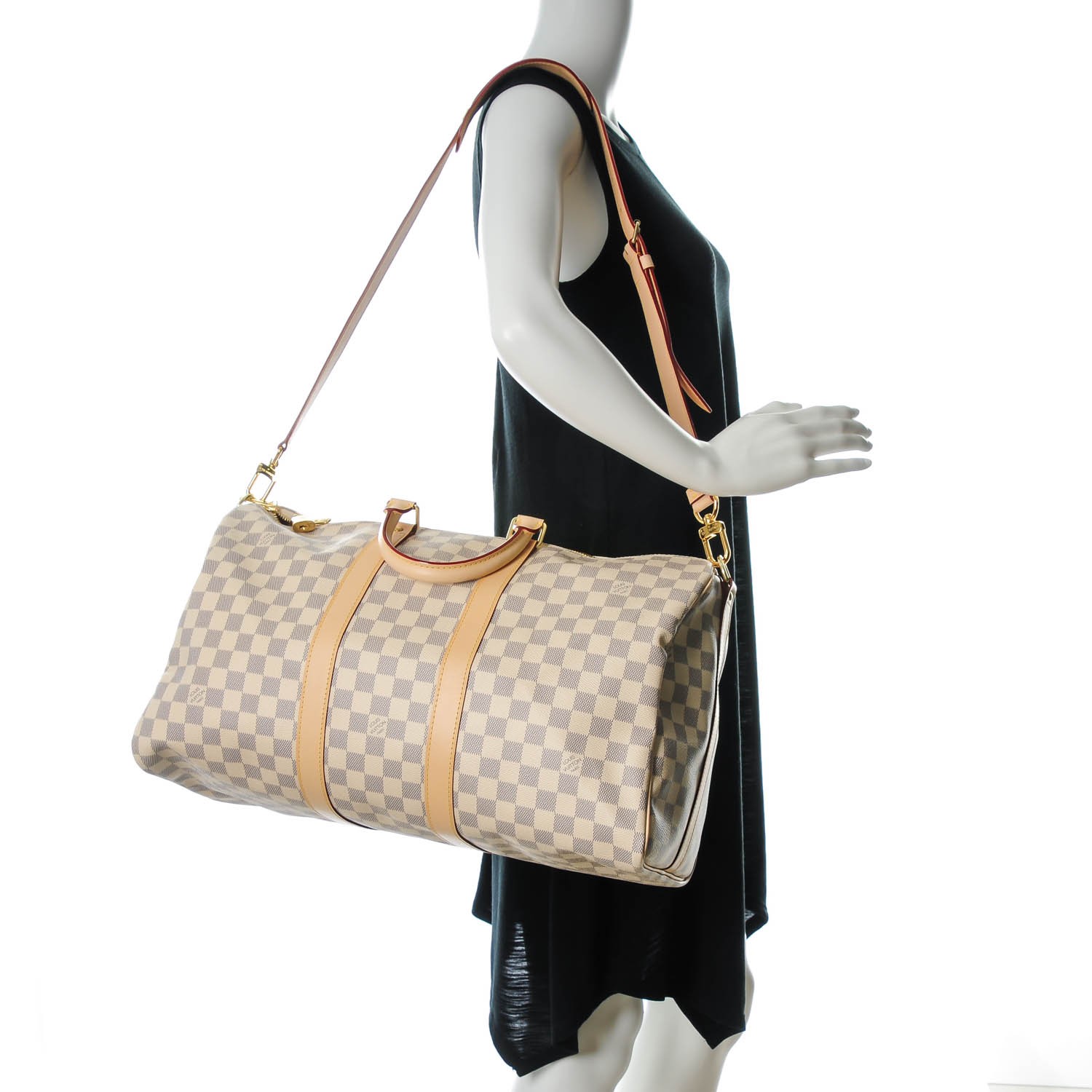 louis vuitton damier azur keepall