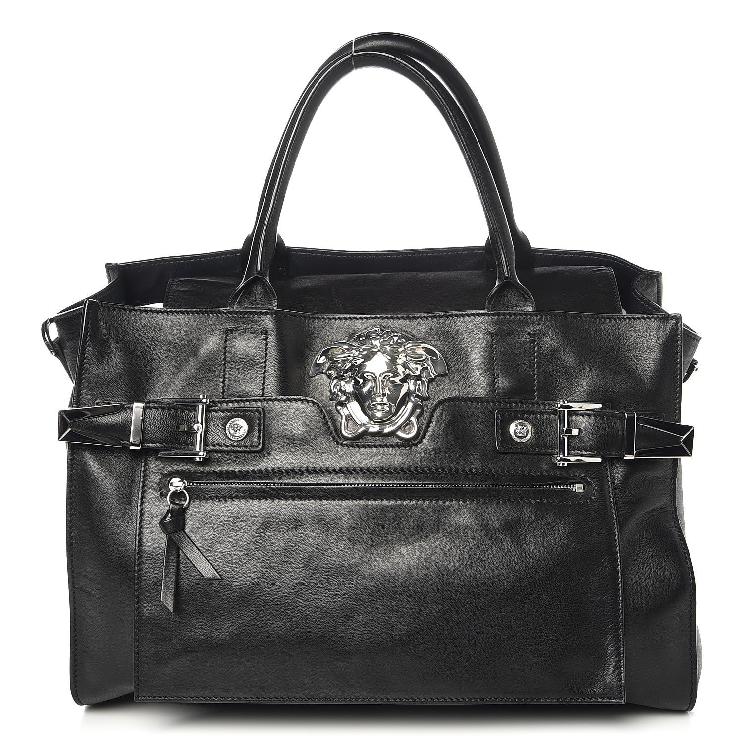 palazzo calf leather shoulder bag