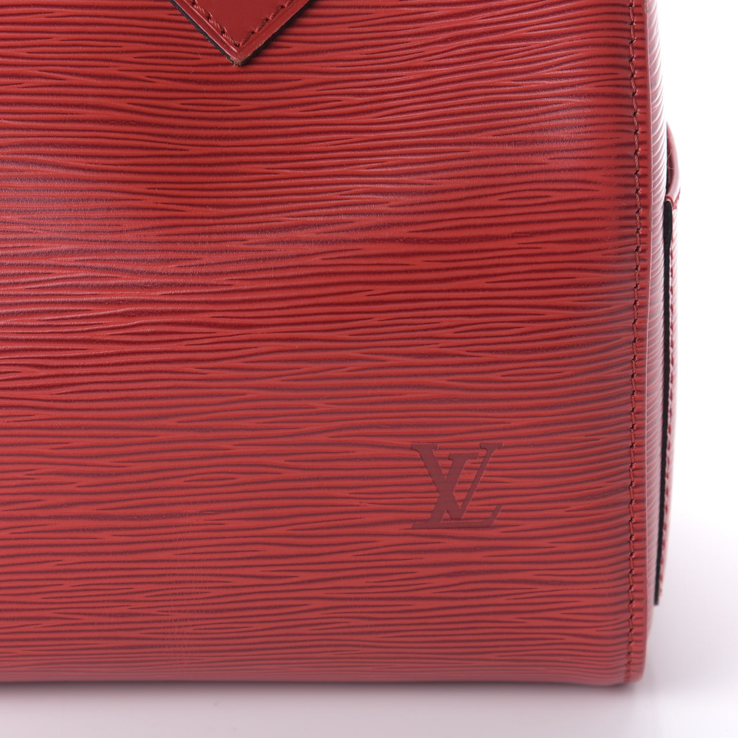 AUTHENTIC Louis Vuitton Speedy 25 Epi Castillan Red PREOWNED