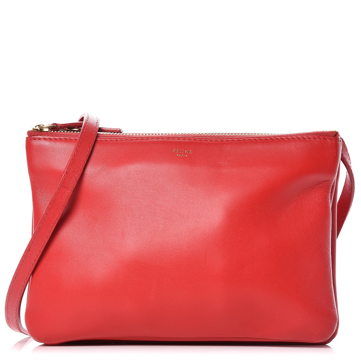 celine trio bag red