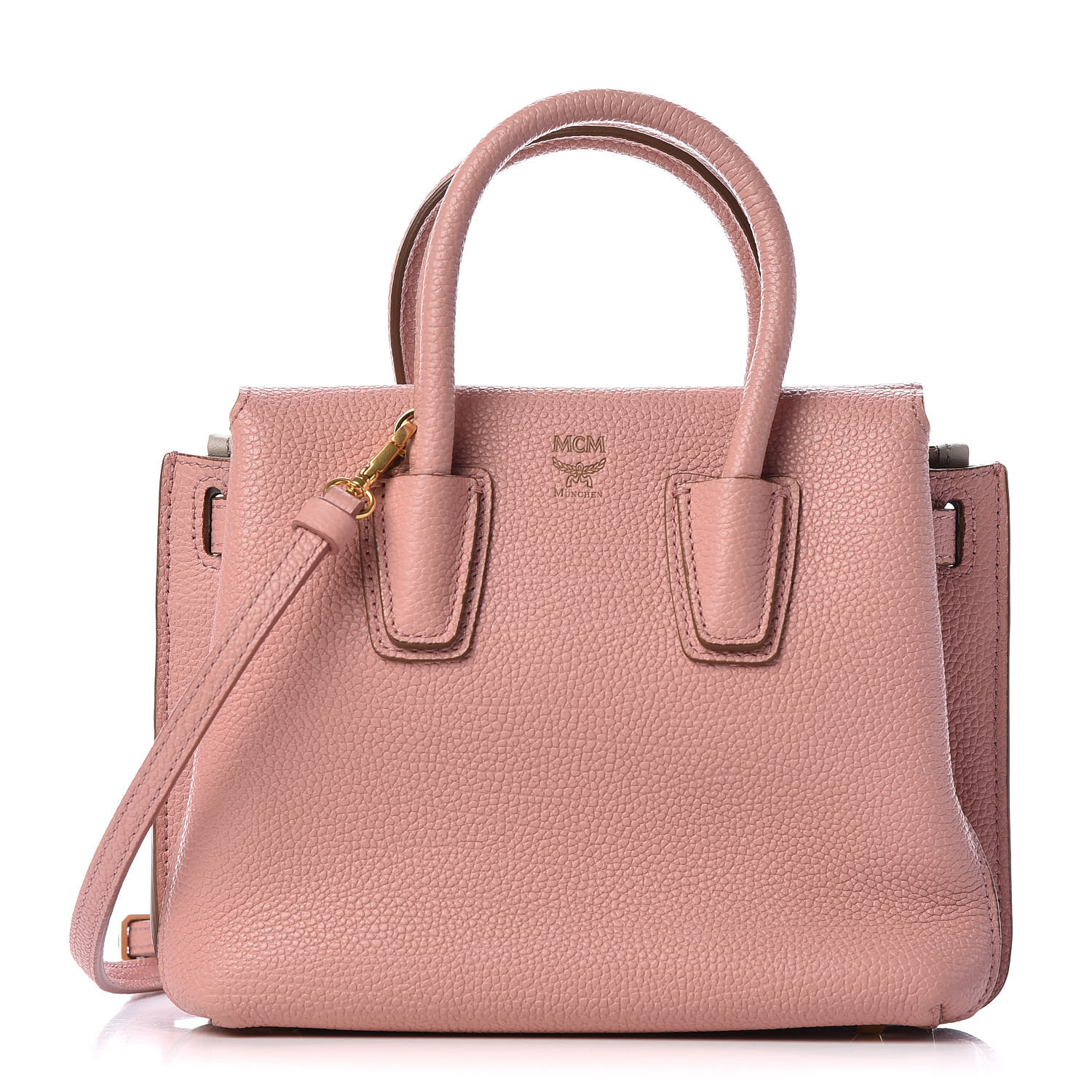 milla tote in grained leather