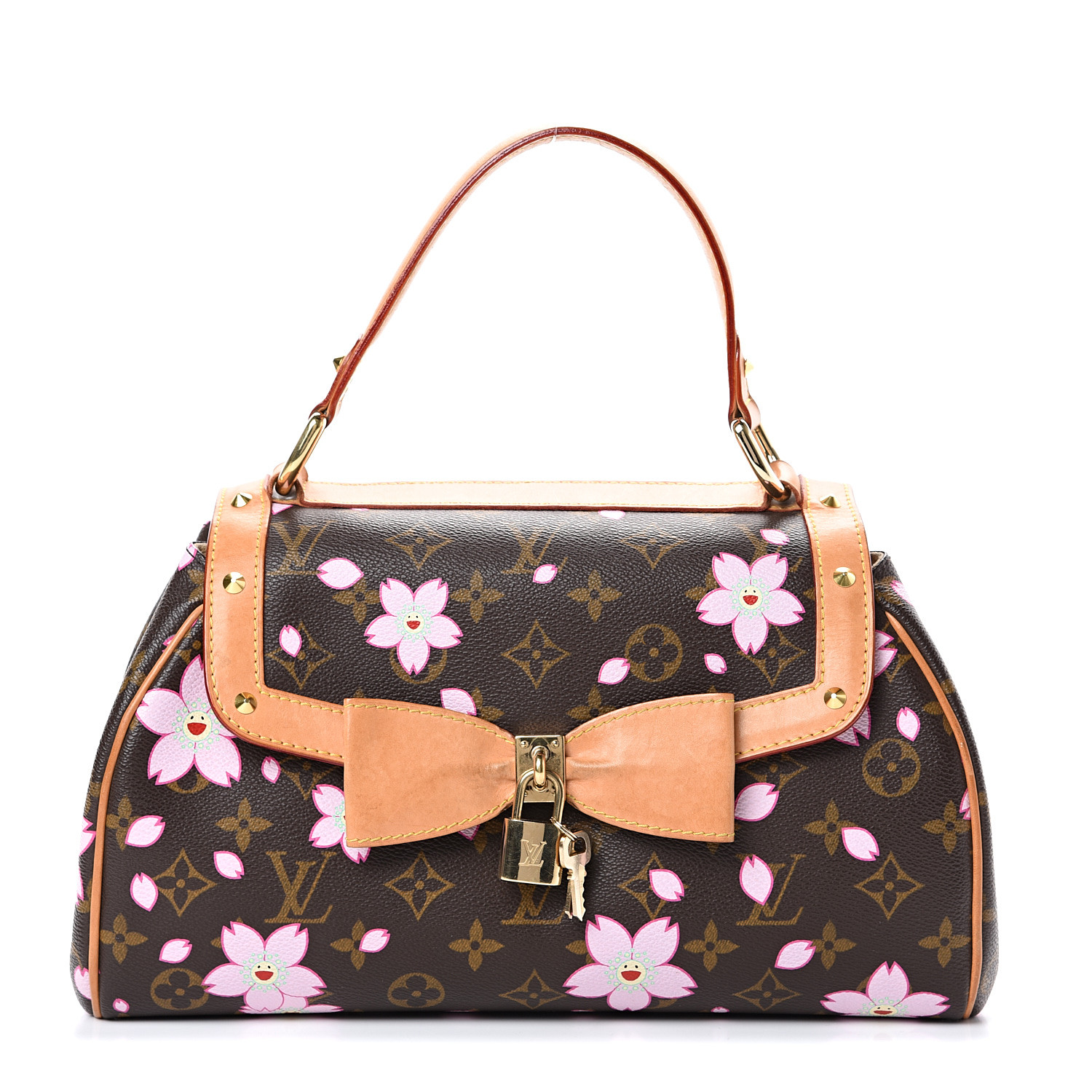 Louis Vuitton Murakami Cherry Blossom Sac Retro Handbag at 1stDibs