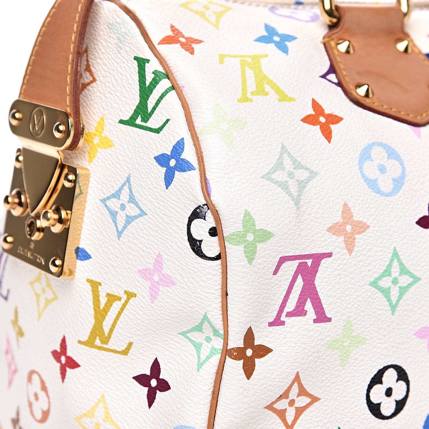 LOUIS VUITTON Monogram Multicolor Speedy 30 White 522241