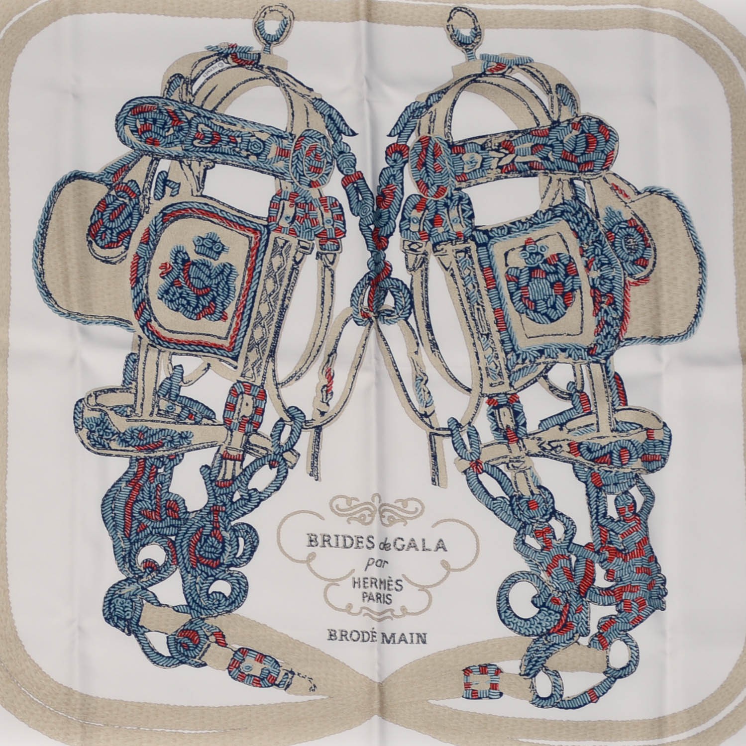 HERMES CARRE90 SILK SCARF BRIDES de GALA par+zimexdubai.com