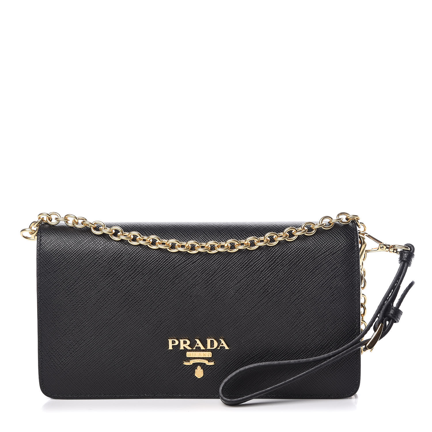 prada saffiano phone crossbody bag