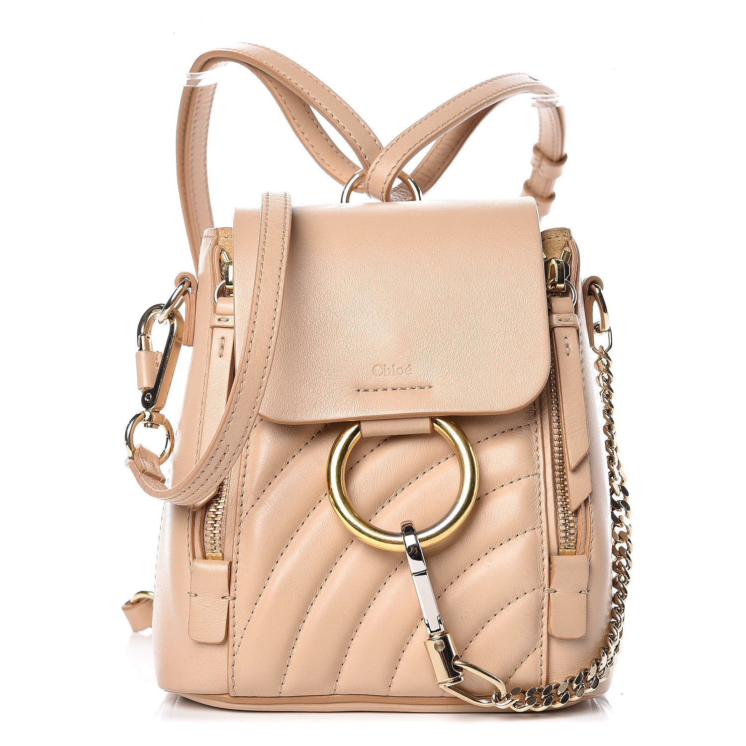 chloe quilted backpack