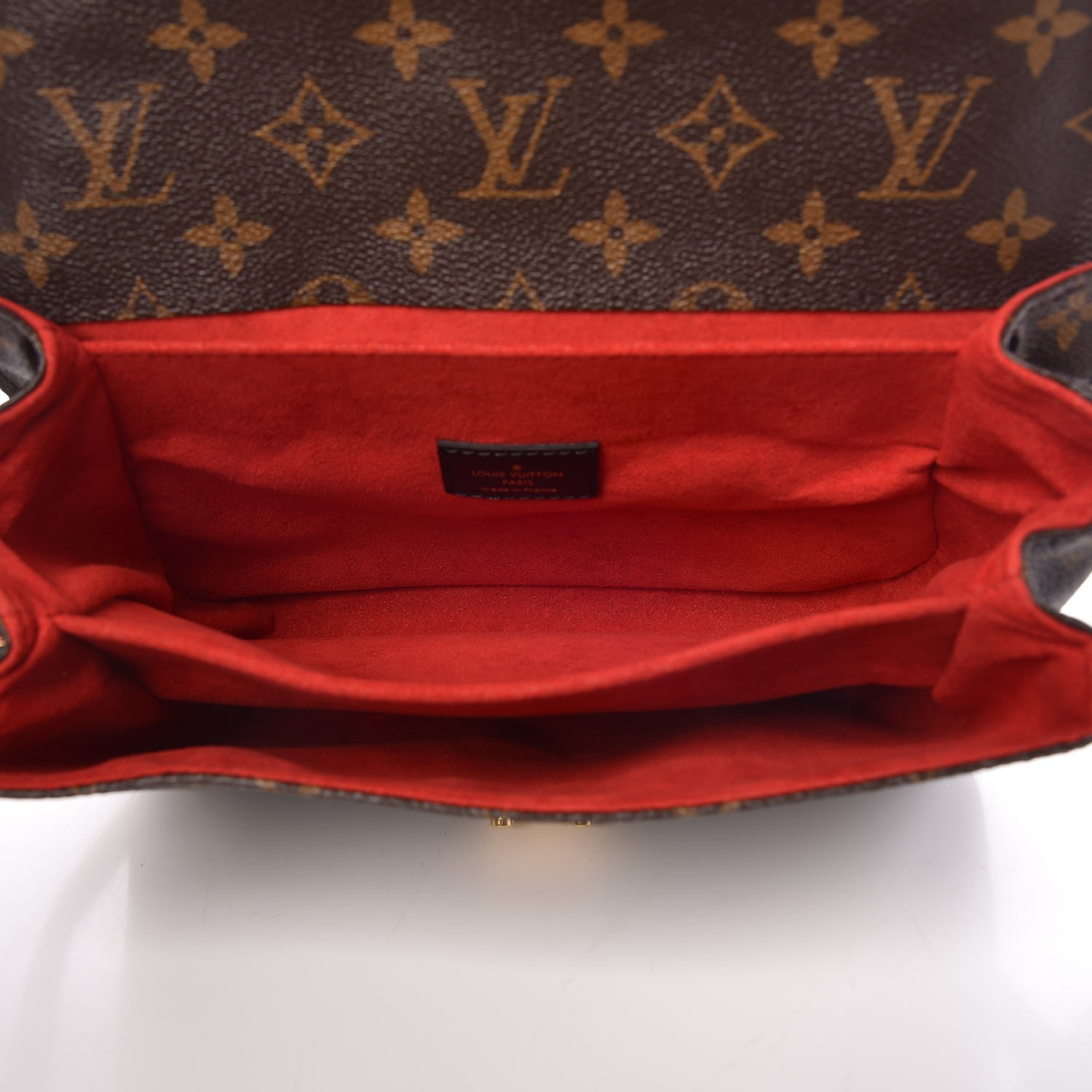 Louis Vuitton Pochette Metis Monogram Braided Coquelicot Red in