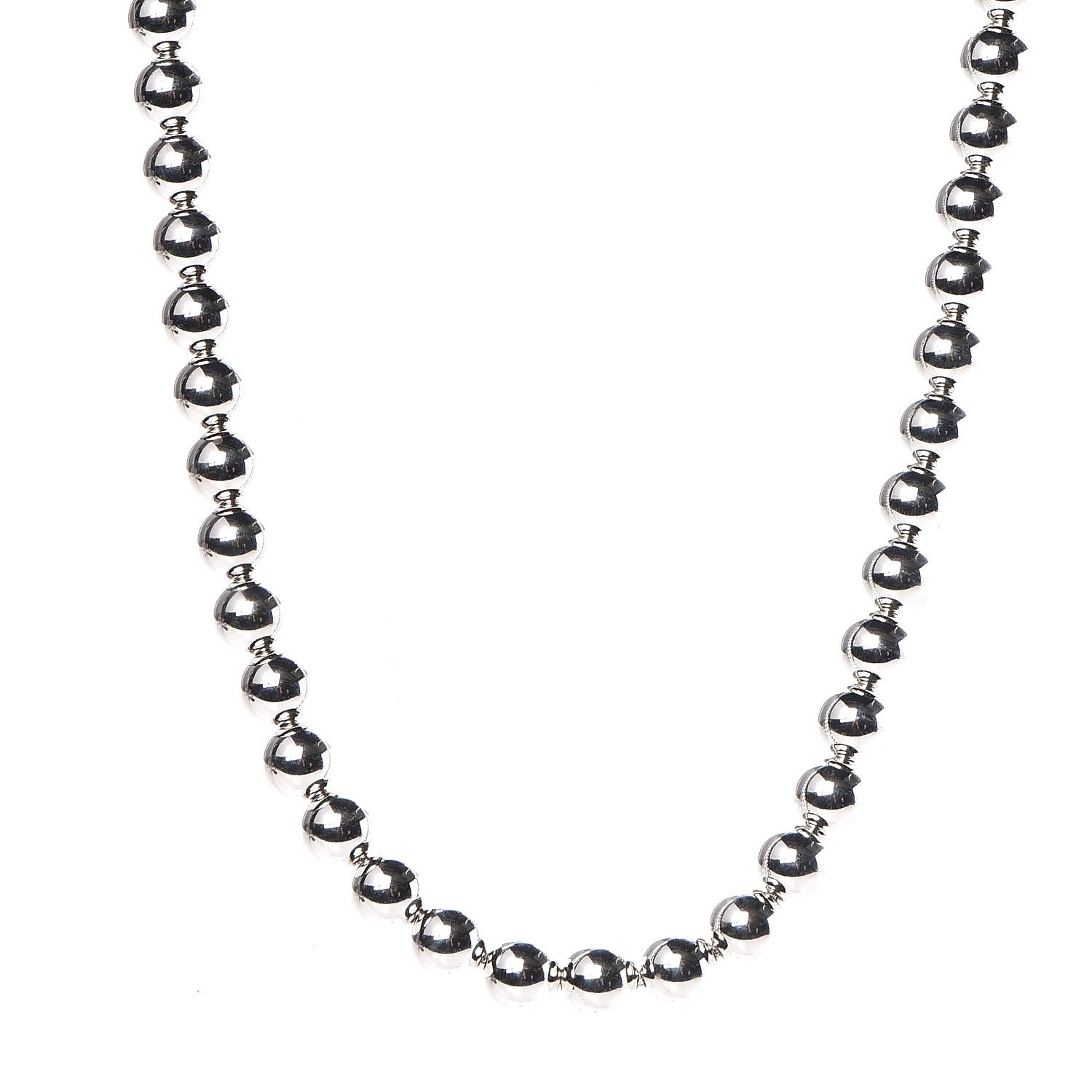 TIFFANY Sterling Silver 10mm Hardwear Ball Necklace 336355