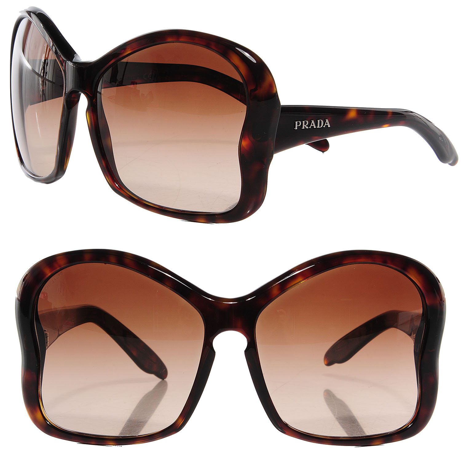 PRADA Butterfly Frame Sunglasses SPR 18I Tortoise 90567