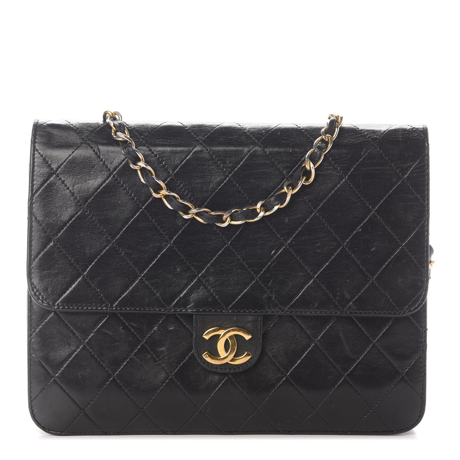 chanel lambskin quilted small single flap