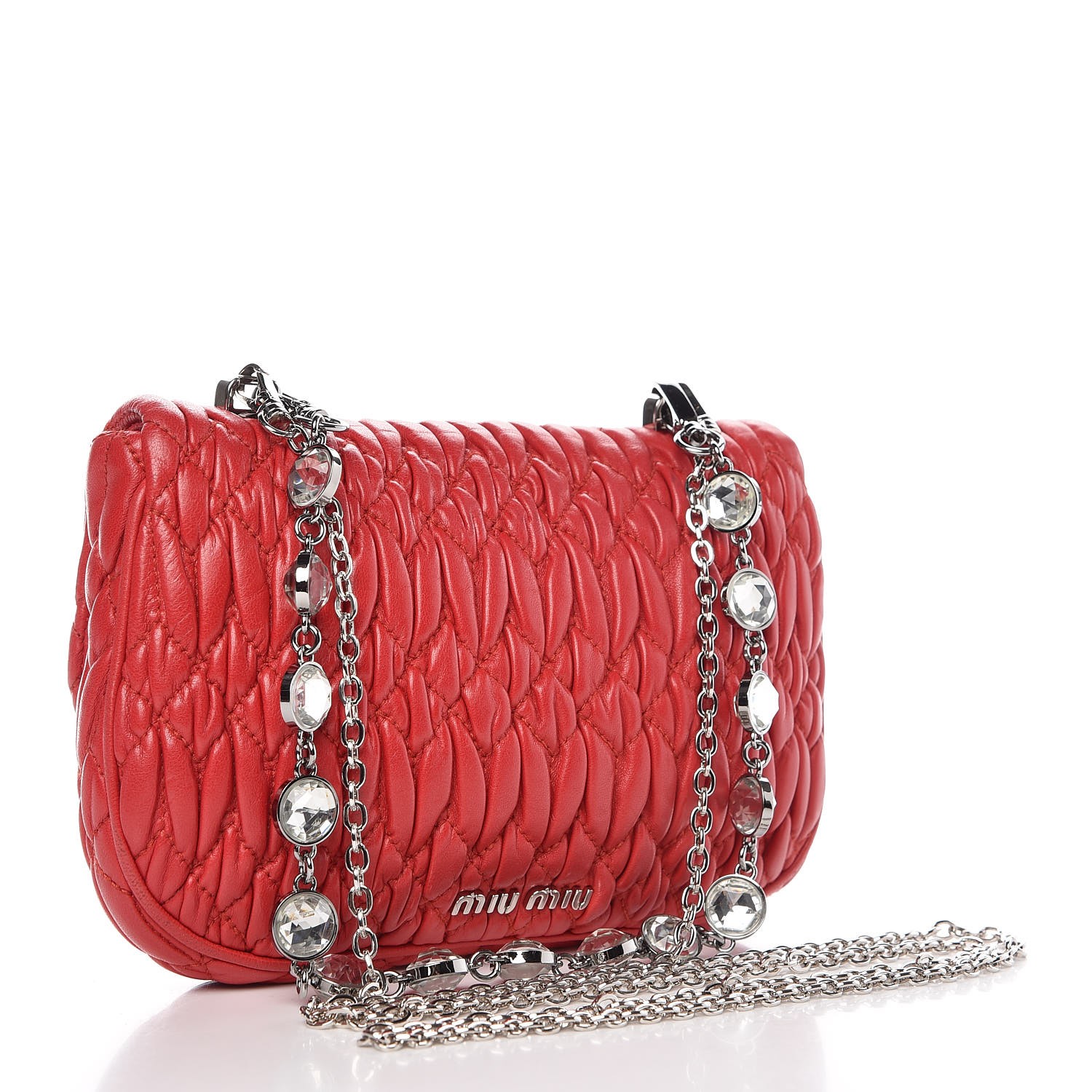 miu miu crystal chain bag